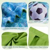 Wowelife Soccer Bedding Set Full Size, 5 Pieces Soccer Comforter
