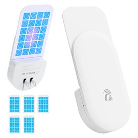 Hogius Fly Trap Indoor, 3 in 1 Plug-in Fruit Fly Trap,1 Trap White and 5 Glue Cards, Fruit Fly Traps for Indoors, Flying Insect Trap for Gnat, Moth, Mosquito, Suitable for Every Part of The Home