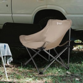VILLEY Folding Camping Chair Beach Chair Outdoor Lawn Portable Lightweight Chair