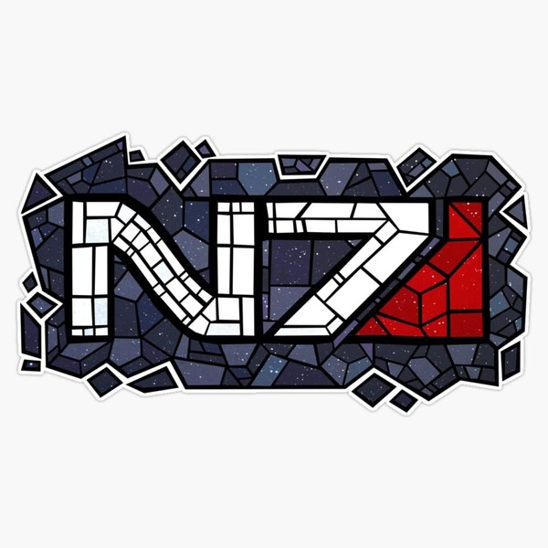 N7 Mosaic [Mass Effect] Window Bumper Sticker Decal 5"