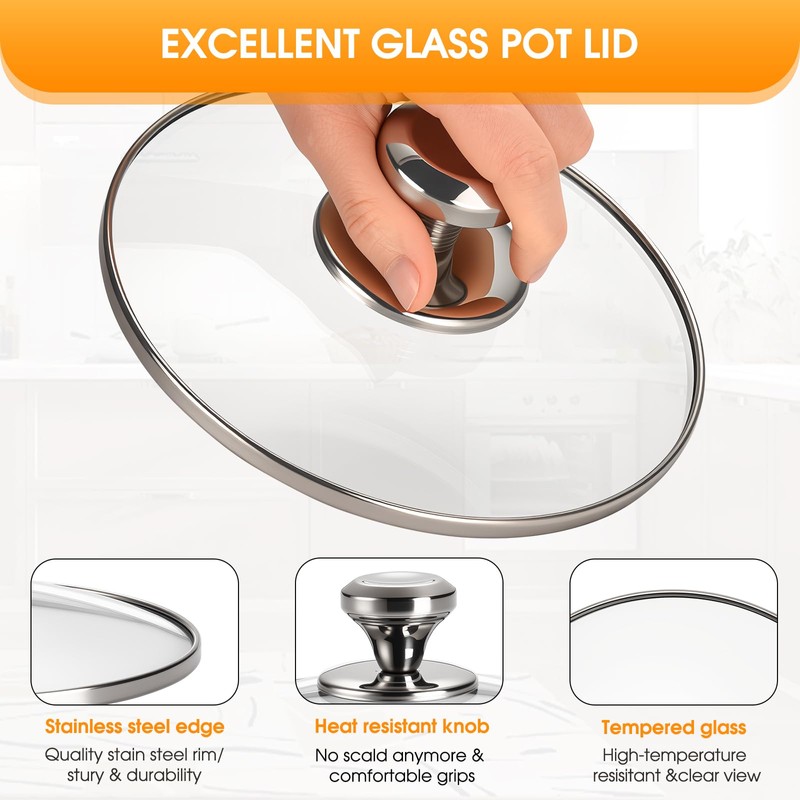 Glass Lid 2 Quart Replacement for Crockpot Manual 2-Quart Slow