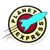 Planet Express Logo and Ship 2 Sticker Set