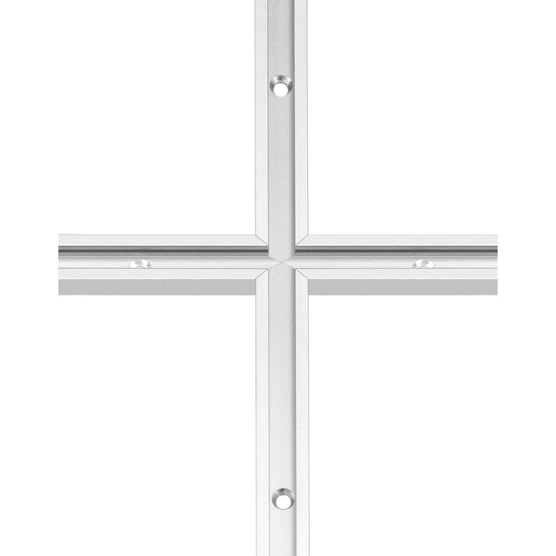 QWORK Aluminum T Track, 4 Pack 48 Inch Universal Double