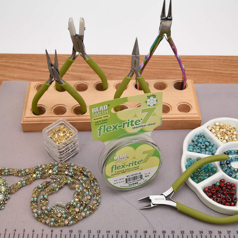 The Beadsmith Flex-Rite 7 Strand Nylon Coated, Stainless-Steel Beading Wire,