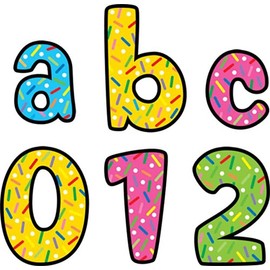 Creative Teaching Press CTP4614 Team Spirit Sprinkles Lower Case Letter Stickers