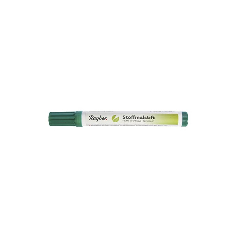 Rayher Fabric Paint Pens, Thick Tip, Dark Green, 3825413