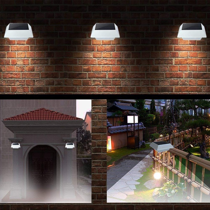 Hoshine Solar Powered Gutter Lights Outdoor (2 - Pack), 6