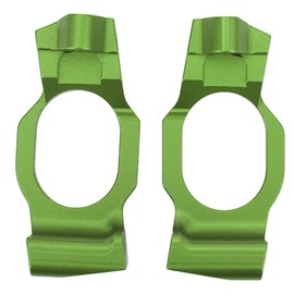 2Pcs Caster Blocks C Hub Aluminium Alloy High Strength Reduce Vibration Aluminium Caster Blocks for Traxxas 1/10 MAXX2 0 Green