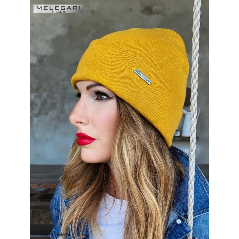 MELEGARI Beanie Pisa | 100% Cotton | Made in Italy,
