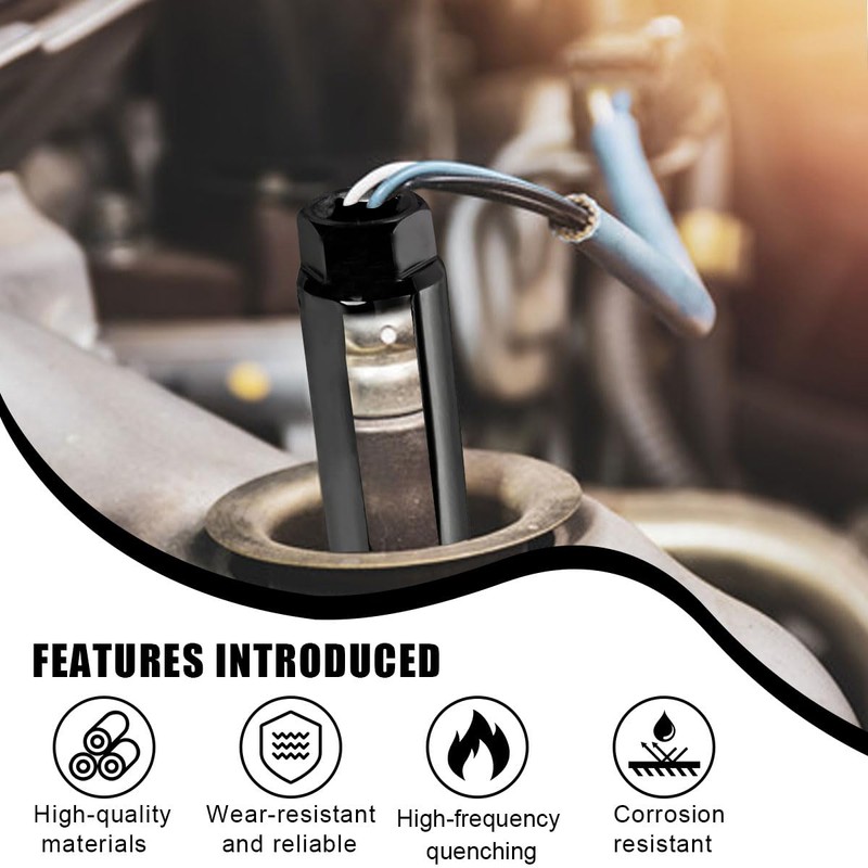 UHANBUT Car Oxygen Sensor Socket, 3/8 Inch Drive ×7/8 Inch
