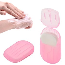 20 PK Hygienic HAND TRAVEL SOAP SHEETS -400 Foaming Sheets, Portable Thinly Sliced Soap in Dispenser, Holiday, Camping, Hiking & Outdoor with Limited Water (Pack 20)