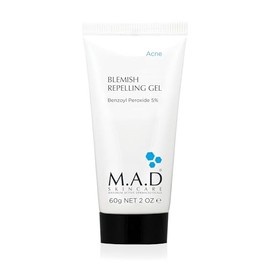 M.A.D Skincare M.A.D. SkinCare. Blemish repelling gel 5% BPO, gel que absorbe el exceso de grasa en la piel. 60 gr (1 PIEZA)