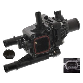 febi bilstein Thermostat Housing with Sensor, Temperature Switch and Gasket, Pack of 1, 39145