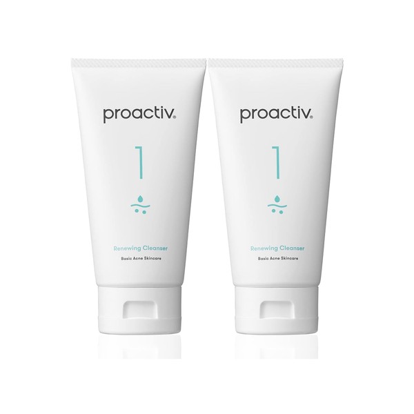 New Proactive Medicinal Renewing Cleanser (4.2 oz (120 g) x 2 Pieces, 120 Day Supply, Pores, Exfoliate, Scrub, Facial Cleansing, Facial Cleansing, Adult, Proactiv, Active
