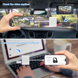 USB C SD Card Reader, Dual Card Slots, USB Port for Mac Android Laptop