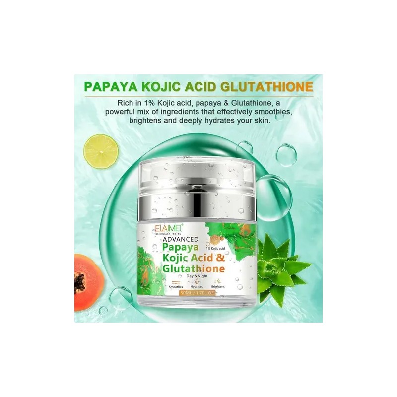 Crema Facial Papaya Con Ácido Kójico Aclarante | Hidratante