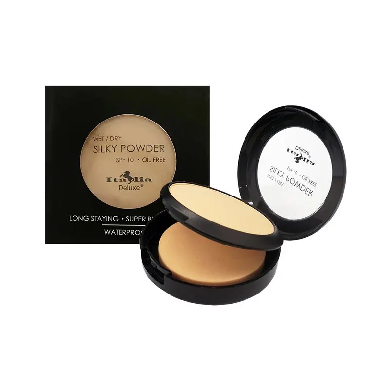 Polvo Compacto Italia Deluxe Caja Negra Cobertura Media 8g