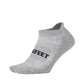 DEFEET | SpeeDe Pro Tab Socks | Running, Fitness, Pickleball, Everyday | Grey | Large