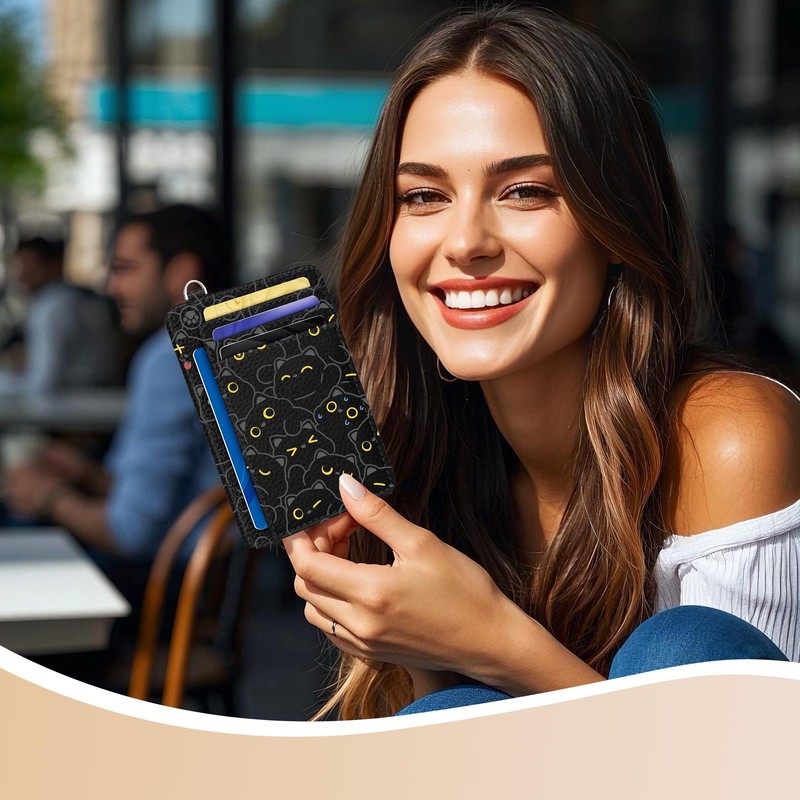 METALPHA Credit Card Holder Slim Wallet, Small Wallets Woman RFID