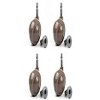 Merriway BH06972 (4 Pcs) Brown Shepherd Type Ball Castors No.