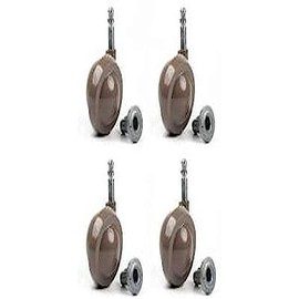 Merriway BH06972 (4 Pcs) Brown Shepherd Type Ball Castors No. 46 Socket Fix, 50mm (2 inch) 180kg Maximum Load - Pack of 2 x Left Hand, 2 x Right Hand Pieces