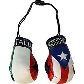 Flagline Puerto Rico and Italy - Mini Boxing Gloves