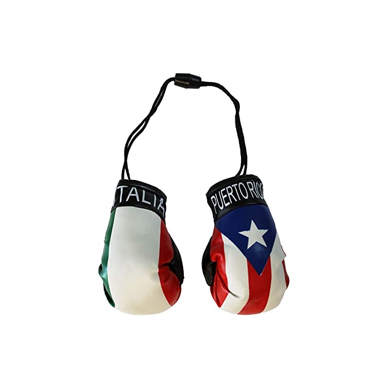 Flagline Puerto Rico and Italy - Mini Boxing Gloves