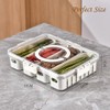 Snack Tray with Lid & Handle, Portable Snackle Box Container