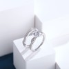 JiaYang Rings for Women Silver 925 Wedding Engagement Rings for