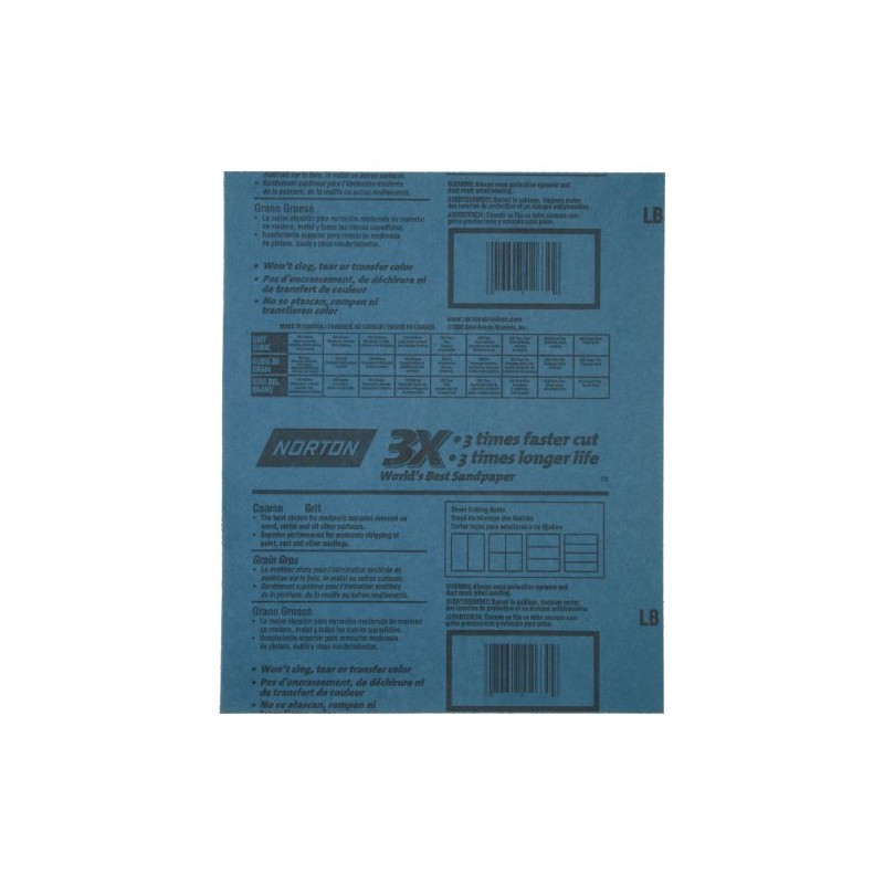 9" x 11" Norton 02638 ProSand Sanding Sheet 150-Grit Job-Pack