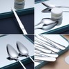 HOMQUEN Grapefruit Spoons 5 Pieces Set, 4 Stainless Steel Spoon