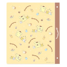 Mplan 001625-52 Sanrio Characters Binder, 26 Holes, B5, Pom Pom Pudding,