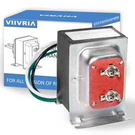 VIIVRIA 24V 40VA Doorbell Transformer - Heavy-Duty Copper Core for Ring Pro/2 & Nest Hello, Easy Install Hardwired Power Supply, Thermostat/Chime Compatible