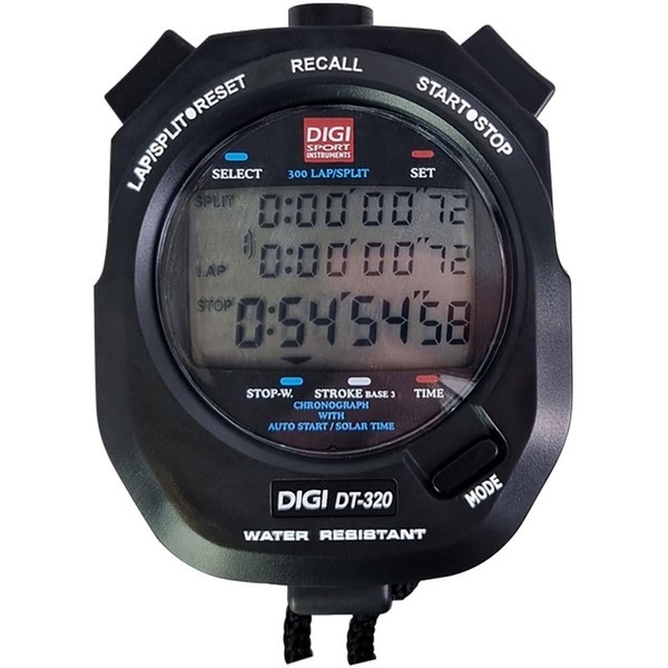 DIGI Stopwatch DT-320 | 300 Memory | Stroke Number Base