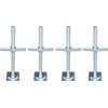 CBM Scaffold 1-1/4" OD Hollow Screw Jack w/Base Plate (4)