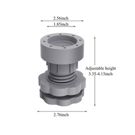 WIOEERS 4 Pack Washing Machine Leveling Feet，adjustable Furniture Risers，It is Suitable for Leveling Feet of Various Furniture and Electrical Appliances.