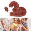 Wooden Heart Puzzle Valentines Day Heart Shape Puzzles Romantic Love