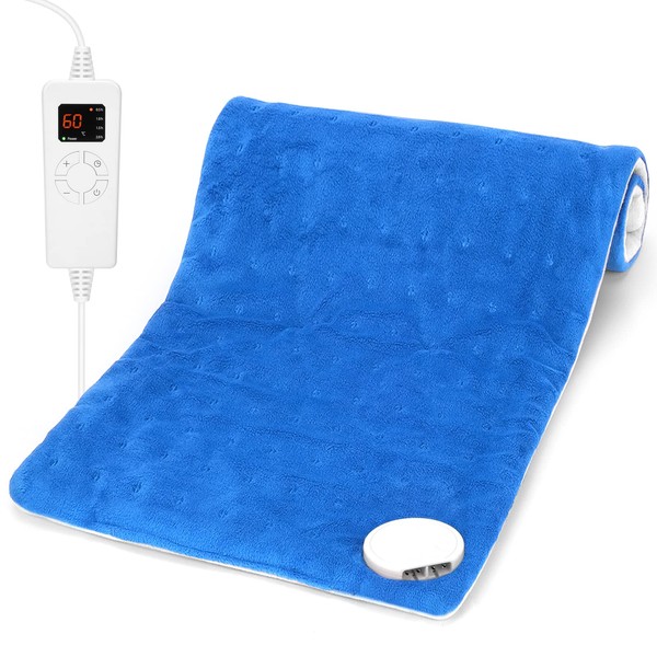 OGIMA Heat Pad, Heating Pads for Back Pain Relief, Electric Heat Pad with Auto Shut Off and 5 Heat Level Settings, Machine Washable, Extra Large 30x60 cm