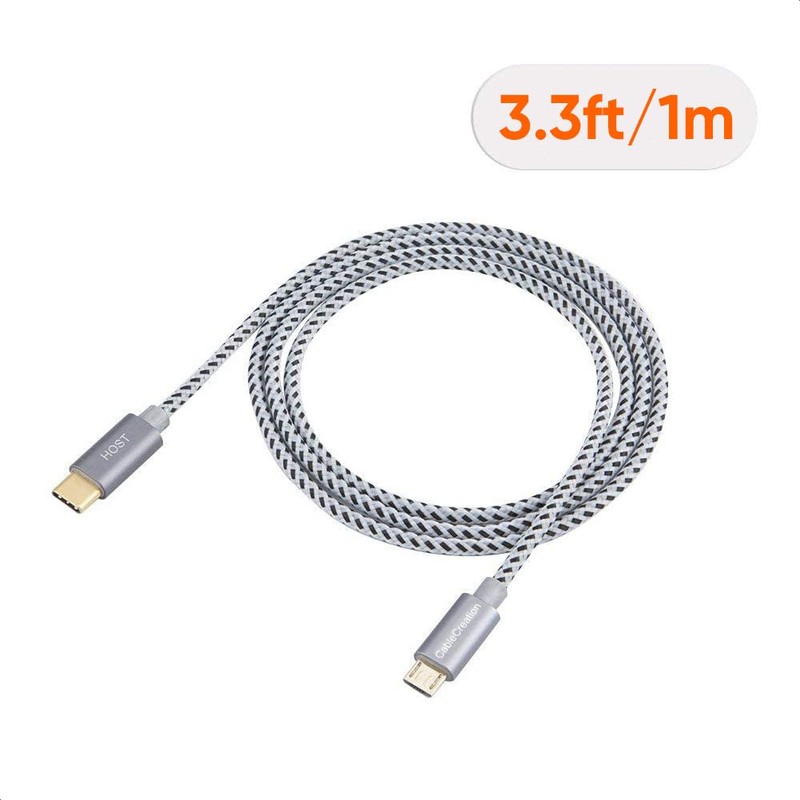 CableCreation USB C to Micro USB Cable 3.3FT, Braided USBC