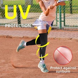 ROCKBROS Leg Compression Sleeve Cycling Full Leg Sleeve Basketball UV Protection Cooling Long Leg Sleeves for Men Women