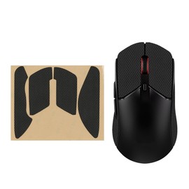 kwmobile Gaming Mouse Grip Tape Compatible with Kingston Pulsefire Haste 2 Mouse - Non-Slip Grip Tape for PC Mouse - Black
