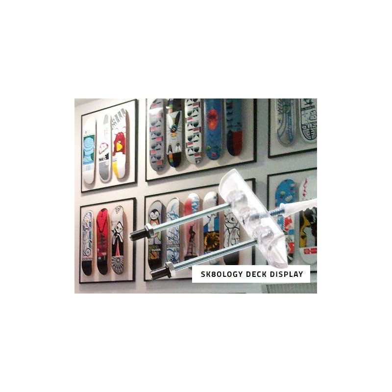 Sk8ology Skateboard Deck Display Wall Mount Hanger Rack | 1,