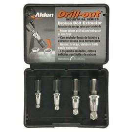 Alden 4017P 4pc Drillout Broken Bolt Extractor Kit