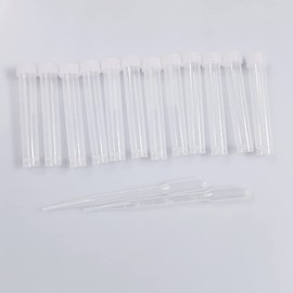 Kit de prueba de calidad del agua de acuario (12 tubos de prueba de 10 ml + 2 cuentagotas de 3 ml) tiras de prueba no incluidas