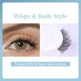 GAQQI GAQQI Lash Clusters Wispy & Natural Eyelash Clusters Clear Band, 10-14mm Cluster Lashes 120PCS, Cluster Eyelash Extensions C Curl, Cluster Lashes Ultra-thin & Soft Invisivle Band (FEATHER)