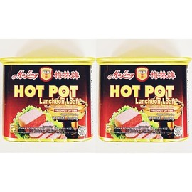 Hot Pot Luncheon Loaf, Chicken & Pork, 12 oz, Pack of 2, USA Made