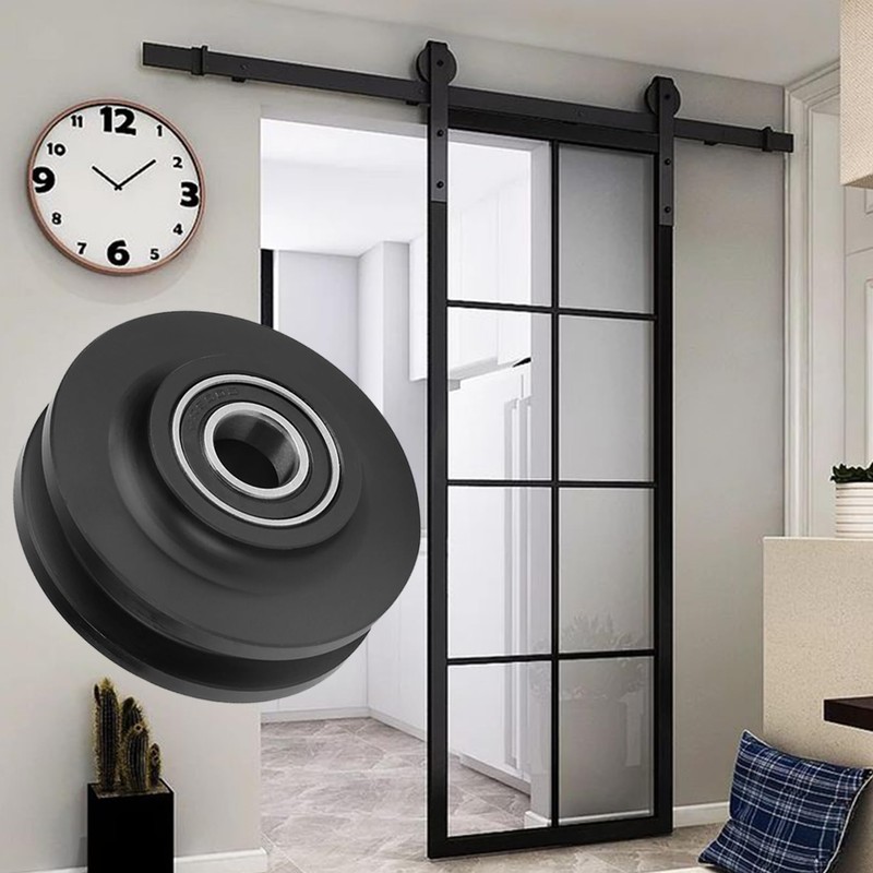 4Pcs Sliding Barn Door Wheel Heavy Duty Cabinet Window Pulley