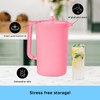 Tupperware Heritage 1 Gallon Pitcher in Soft Candy, Dishwasher Safe