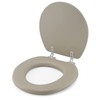 J&V Textiles Embroidered Soft Round Toilet Seat With Easy Clean
