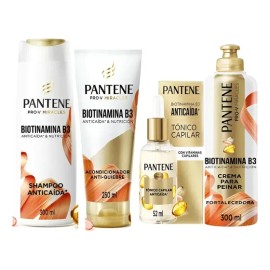 Kit Pantene Anti-caída Biotinamina B3 Rutina 4 Piezas